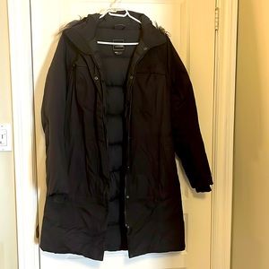 Black North Face arctic parka